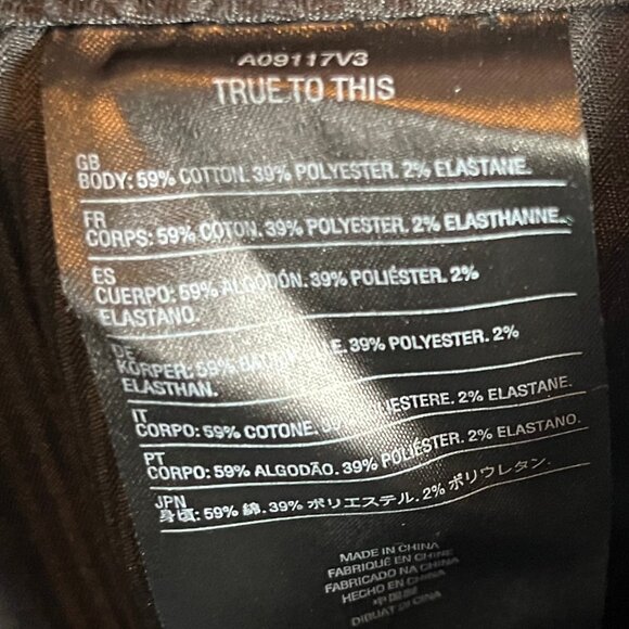 Volcom Vmonty Stretch Shorts Dark Navy Blue Size 33 - Picture 3 of 5